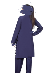 Yale Blue - Solid Co-ord - AKS-1008 - Rozana by AKS